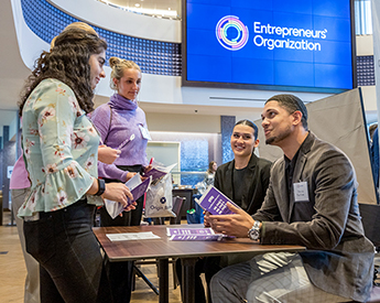 TCU Neeley Entrepreneurship and Innovation students at an event