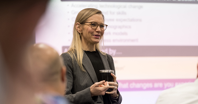 TCU Executive Education program leader teaching group