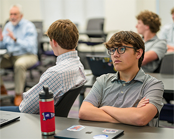 High school students participating in the TCU Neeley High School Investor Challenge