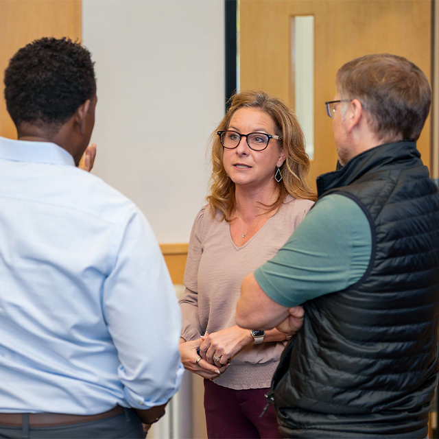 Conversation between leadership and employees