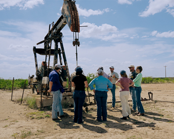 Energy student experience at an oil rig