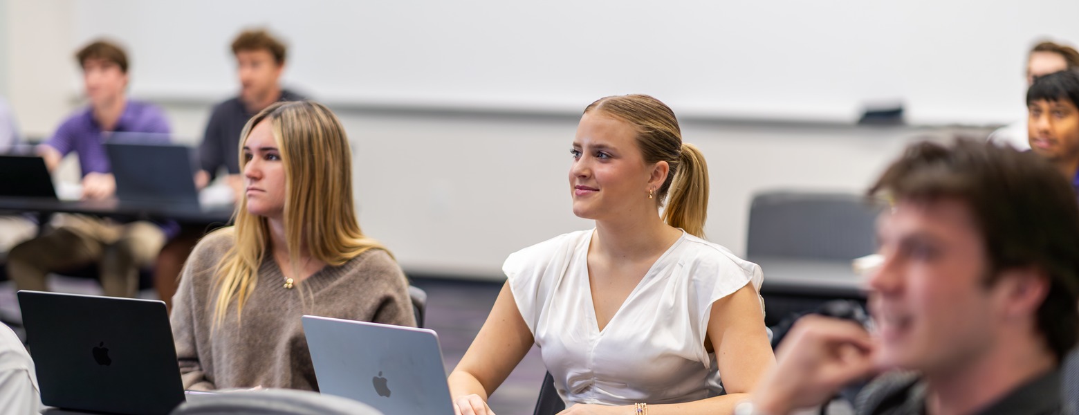 students listening to class lecture