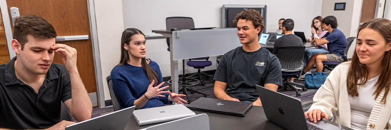 TCU Neeley School of Business students in class
