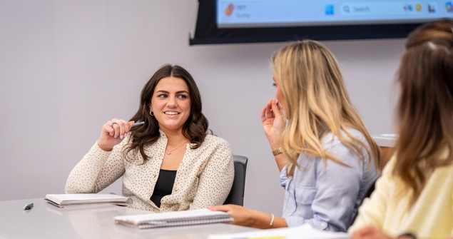 TCU Neeley students connecting in class