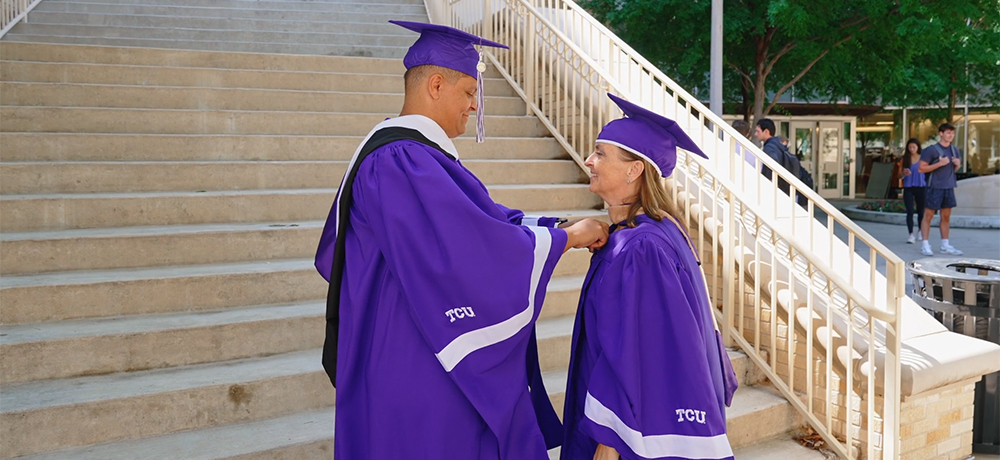 Fields family cap and gown