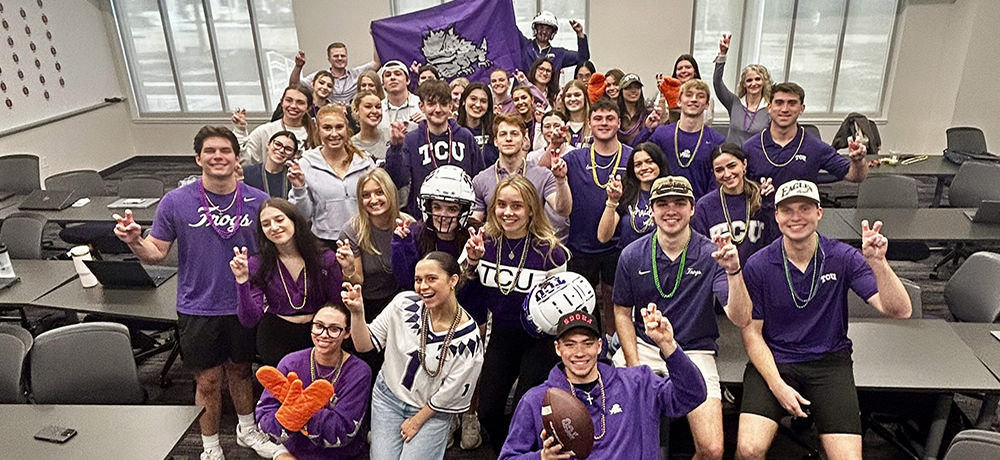 Super Bowl marketing students