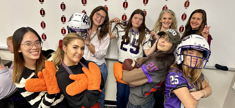 Super Bowl marketing student group