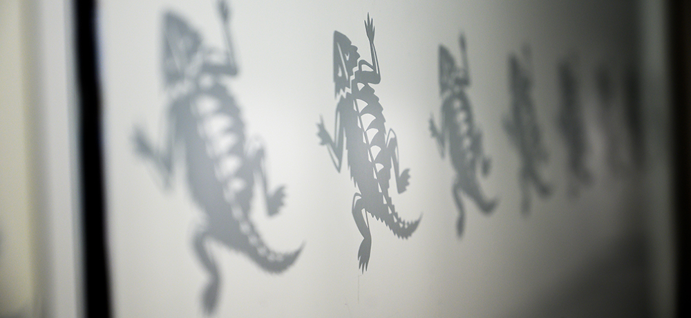 Row of tiled horned frog icons
