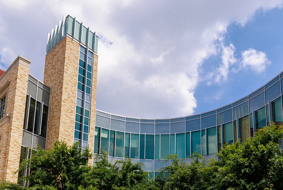 Neeley Plaza exterior, view from west side