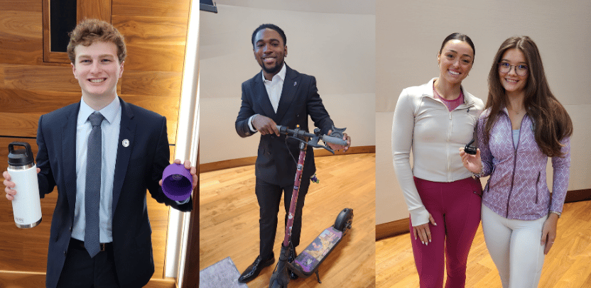 Undergraduate students showcase their startups as part of the CREATE accelerator.