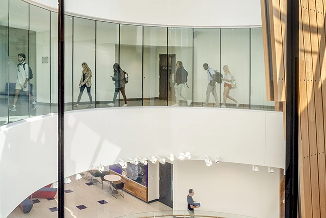 Horizontal view of Rogers Rotunda from the second floor