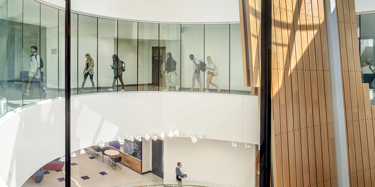 Horizontal view of Rogers Rotunda from the second floor