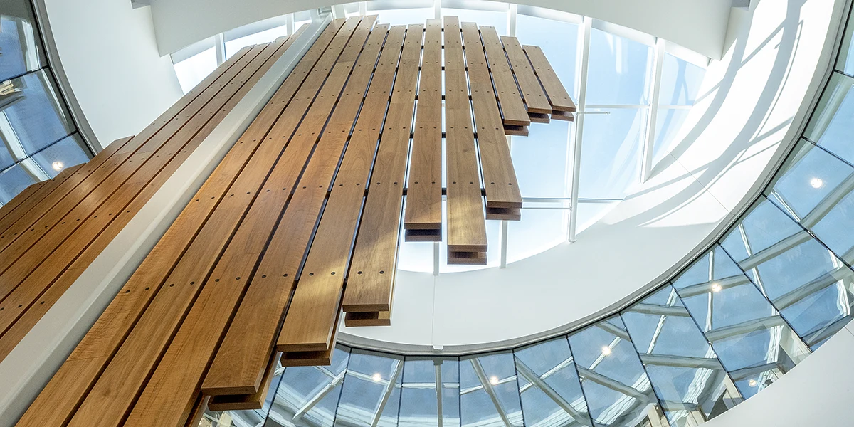 Architectural detail of skylight of the Rogers Rotunda