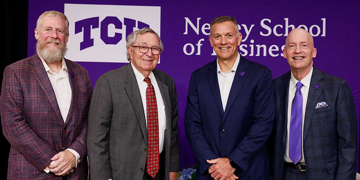 The TCU Neeley School of Business welcomed Mike Freno